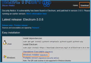 electrum-кошелек установить